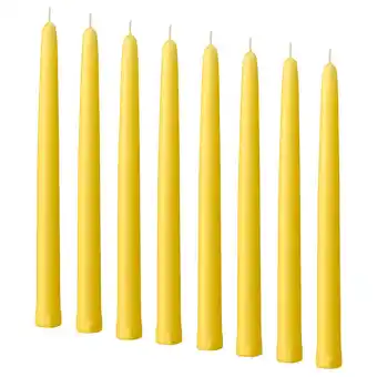 IKEA Klokhet Lys uparfymert, gul, 25 cm tilbud