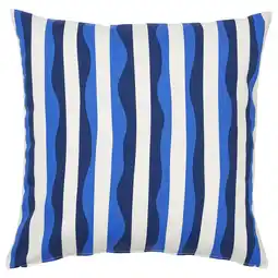 IKEA GullbergsÖ Putetrekk, blå striper/utendørs innendørs, 50x50 cm tilbud