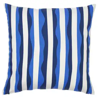 IKEA GullbergsÖ Putetrekk, blå striper/utendørs innendørs, 50x50 cm tilbud