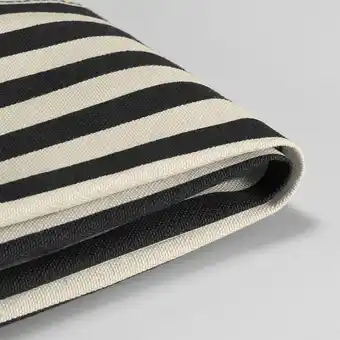 IKEA Bergmund Langt trekk til stol, svart/hvit tilbud