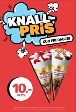 Matkroken Diplom-Is krone-is jordbær/sjokolade tilbud