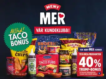 Meny TRUMF-BONUS tilbud