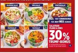 Meny SALATBAR PLUKK & MIKS tilbud