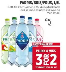 Meny Farris/bris/frus, tilbud