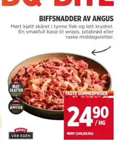 Meny BIFFSNADDER AV ANGUS tilbud