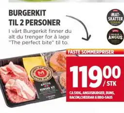 Meny BURGERKIT TIL 2 PERSONER tilbud