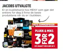 Meny JACOBS UTVALGTE tilbud