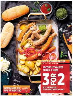 Meny JACOBS UTVALGTE PLUKK & MIKS tilbud