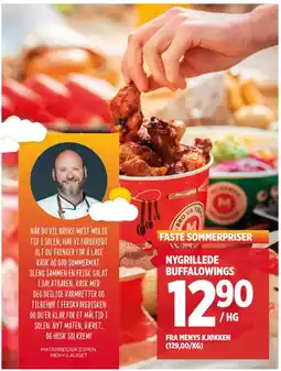 Meny NYGRILLEDE BUFFALOWINGS tilbud