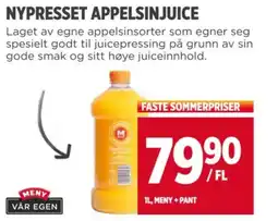 Meny NYPRESSET APPELSINJUICE tilbud