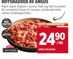 Meny BIFFSNADDER AV ANGUS tilbud