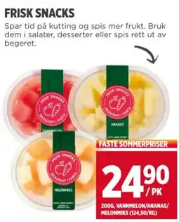Meny FRISK SNACKS tilbud