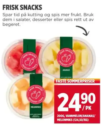 Meny FRISK SNACKS tilbud