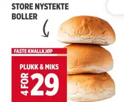 Meny STORE NYSTEKTE BOLLER tilbud