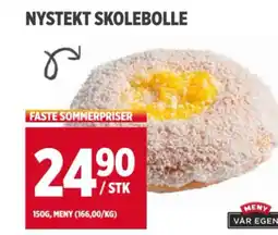 Meny NYSTEKT SKOLEBOLLE tilbud
