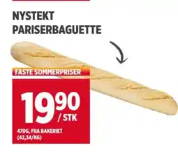 Meny NYSTEKT PARISERBAGUETTE tilbud
