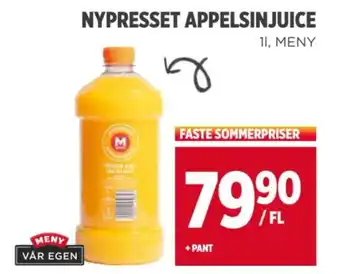 Meny NYPRESSET APPELSINJUICE tilbud