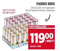 Meny FARRIS BRIS tilbud