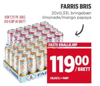 Meny FARRIS BRIS tilbud