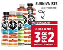 Meny SUNNIVA ISTE tilbud