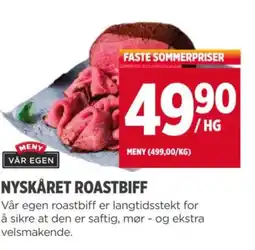 Meny NYSKÅRET ROASTBIFF tilbud