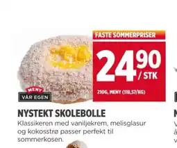 Meny NYSTEKT SKOLEBOLLE tilbud