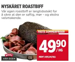 Meny NYSKÅRET ROASTBIFF tilbud