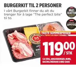 Meny BURGERKIT TIL 2 PERSONER tilbud