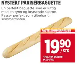 Meny NYSTEKT PARISERBAGUETTE tilbud
