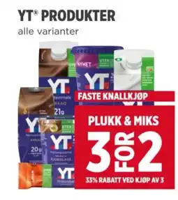 Meny YT® PRODUKTER alle varianter tilbud