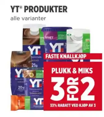 Meny YT® PRODUKTER alle varianter tilbud