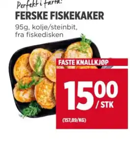 Meny Perfekt i farta! FERSKE FISKEKAKER tilbud