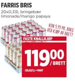 Meny FARRIS BRIS tilbud