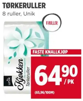 Meny TØRKERULLER tilbud
