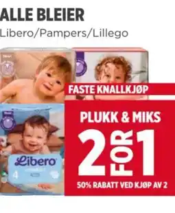Meny ALLE BLEIER tilbud