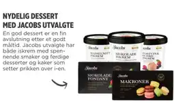 Meny NYDELIG DESSERT MED JACOBS UTVALGTE tilbud
