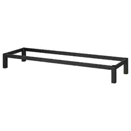 IKEA Kallax Understell, svart, 146x39x18 cm tilbud