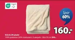 JYSK KALKLOK pledd tilbud