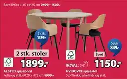 JYSK ALSTED spisebord tilbud