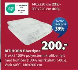 JYSK BITIHORN fiberdyne tilbud