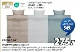 JYSK INGEBORG satengsengesett tilbud