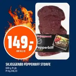 Coop Obs SKJEGGERØD PEPPERBIFF STORFE tilbud