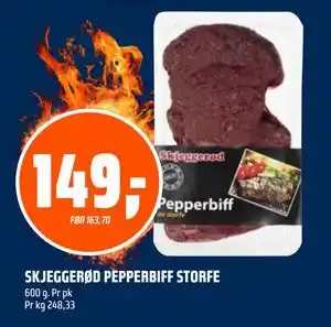 Coop Obs SKJEGGERØD PEPPERBIFF STORFE tilbud