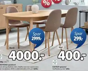 JYSK EJSTRUP spisestol tilbud