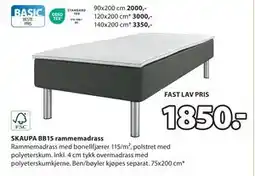 JYSK SKAUPA BB15 rammemadrass tilbud