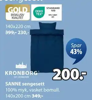 JYSK SANNE sengesett tilbud