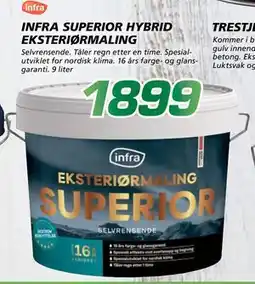 Coop Byggmix INFRA SUPERIOR HYBRID EKSTERIØR MALING tilbud