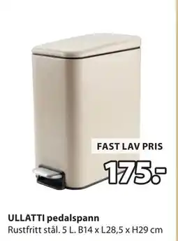 JYSK ULLATTI pedalspann tilbud