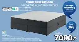 JYSK SKOLLA STORAGE PC40 kontinentalseng grå-40 tilbud