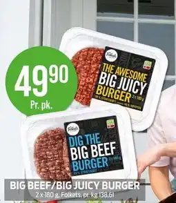 Kiwi BIG BEEF/BIG JUICY BURGER tilbud